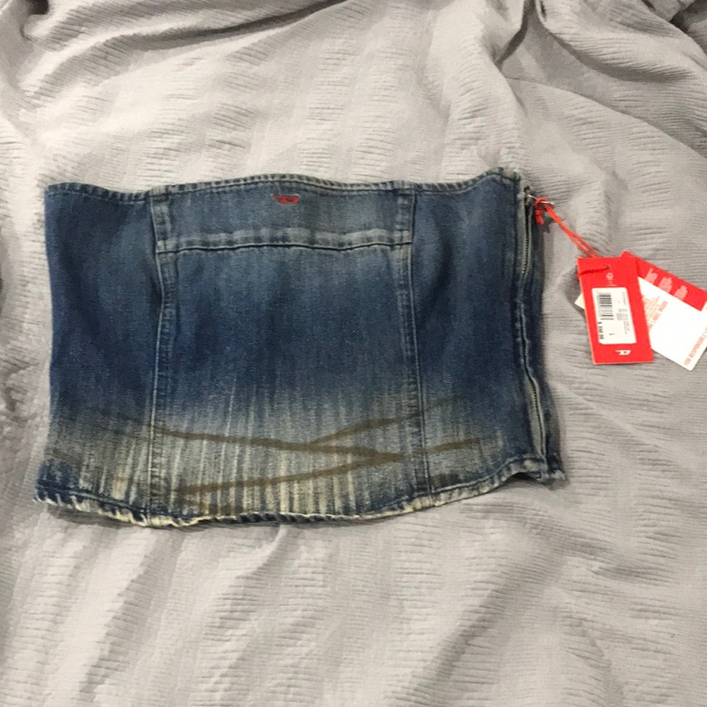 Diesel Authentic 100% Denim Tube Top